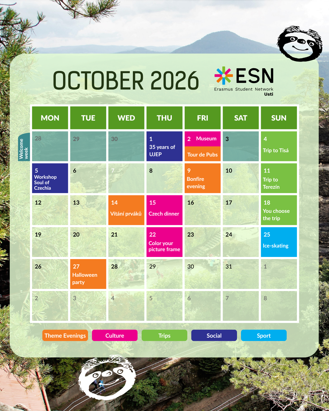 ESN Usti image calendar